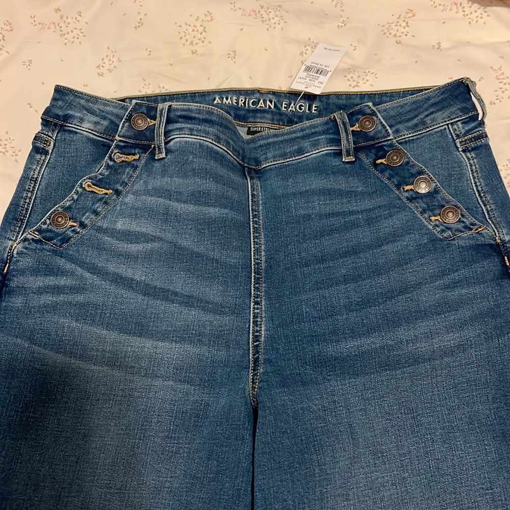 American Eagle Stretch Wide leg/Flare like pants size 16 short